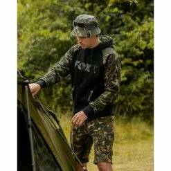 Sweat Fox Black & Camo Raglan Hoody -Fox Magasin sweat fox black camo raglan hoody 5